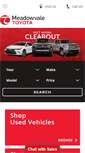 Mobile Screenshot of meadowvaletoyota.com