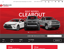 Tablet Screenshot of meadowvaletoyota.com